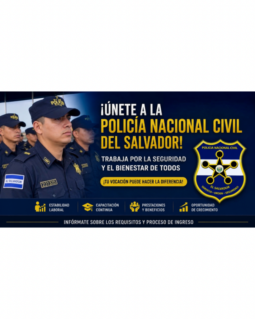 Empleo en la Policía Nacional Civil de El Salvador